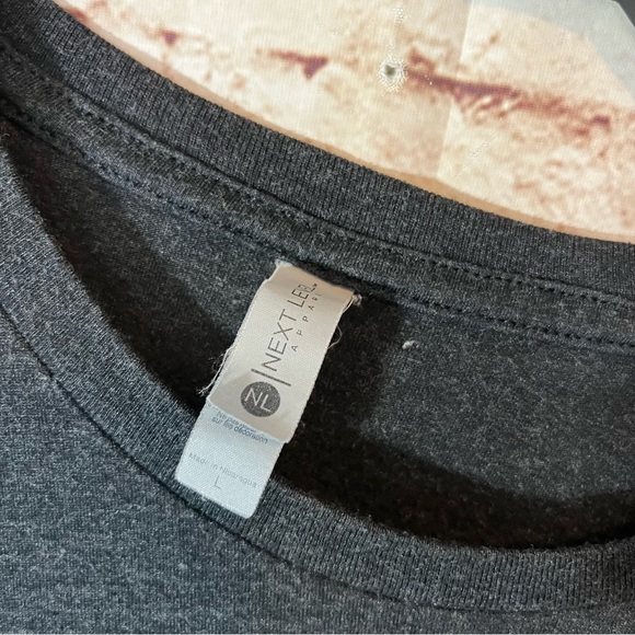 Optimize gray short sleeve T-shirt size large - Picture 2 of 4